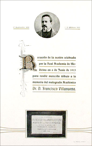 Francisco Villanueva. Homenaje