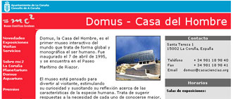 Captura pantalla sitio web DOMUS Captura pantalla sitio web DOMUS