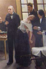 Detalle del conocido cuadro sobre Charcot
