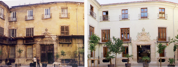 El edificio, antes y después El edificio, antes y después