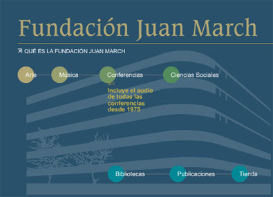 Captura parcial de pantalla del sitio web