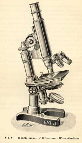 Microscopio medio Nachet nº 6 (1900) Microscopio medio Nachet nº 6 (1900)