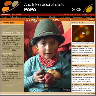 Captura de pantalla del sitio web
