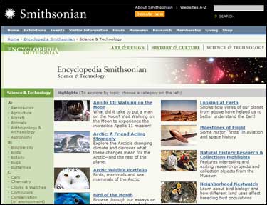 Captura parcial de la página Web