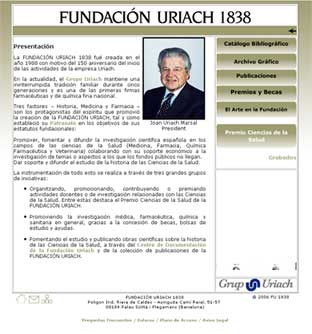 Captura de pantalla sitio web