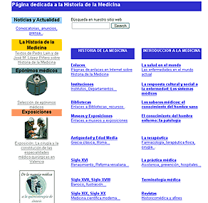 Captura de la página index (2001)