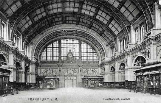 Estación de ferocarril Frankfurt ca 1906