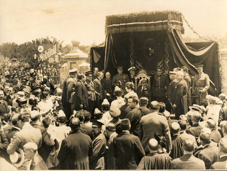 Visita del rey Alfonso XIII y Primo de Rivera a Valencia en 1909