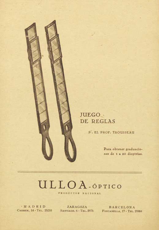 Publicidad Reglas Trusseau Ulloa &Oacute;ptico