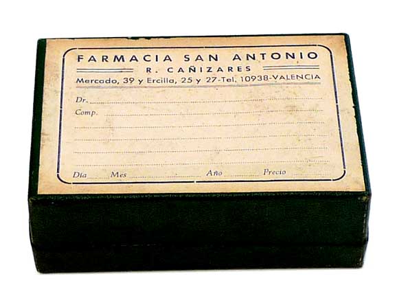 Caja medicamento Ca&ntilde;izares