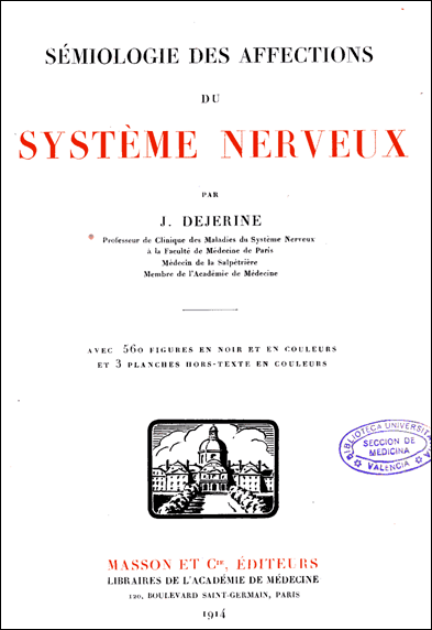Dejerine. Portada